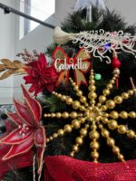 Personalised Acrylic Bow Bauble