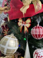 Personalised Acrylic Bow Bauble