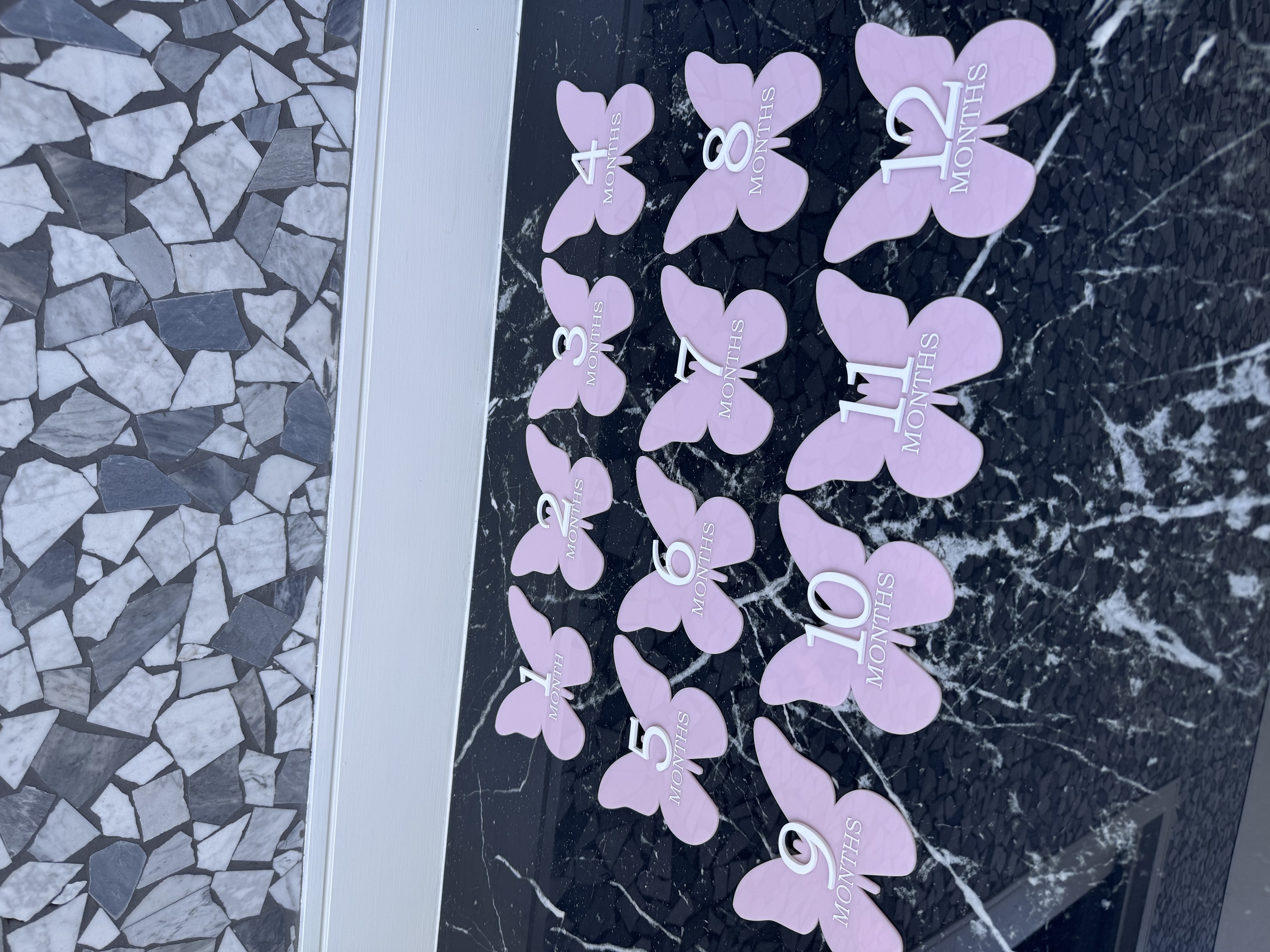 butterfly milestone plaques