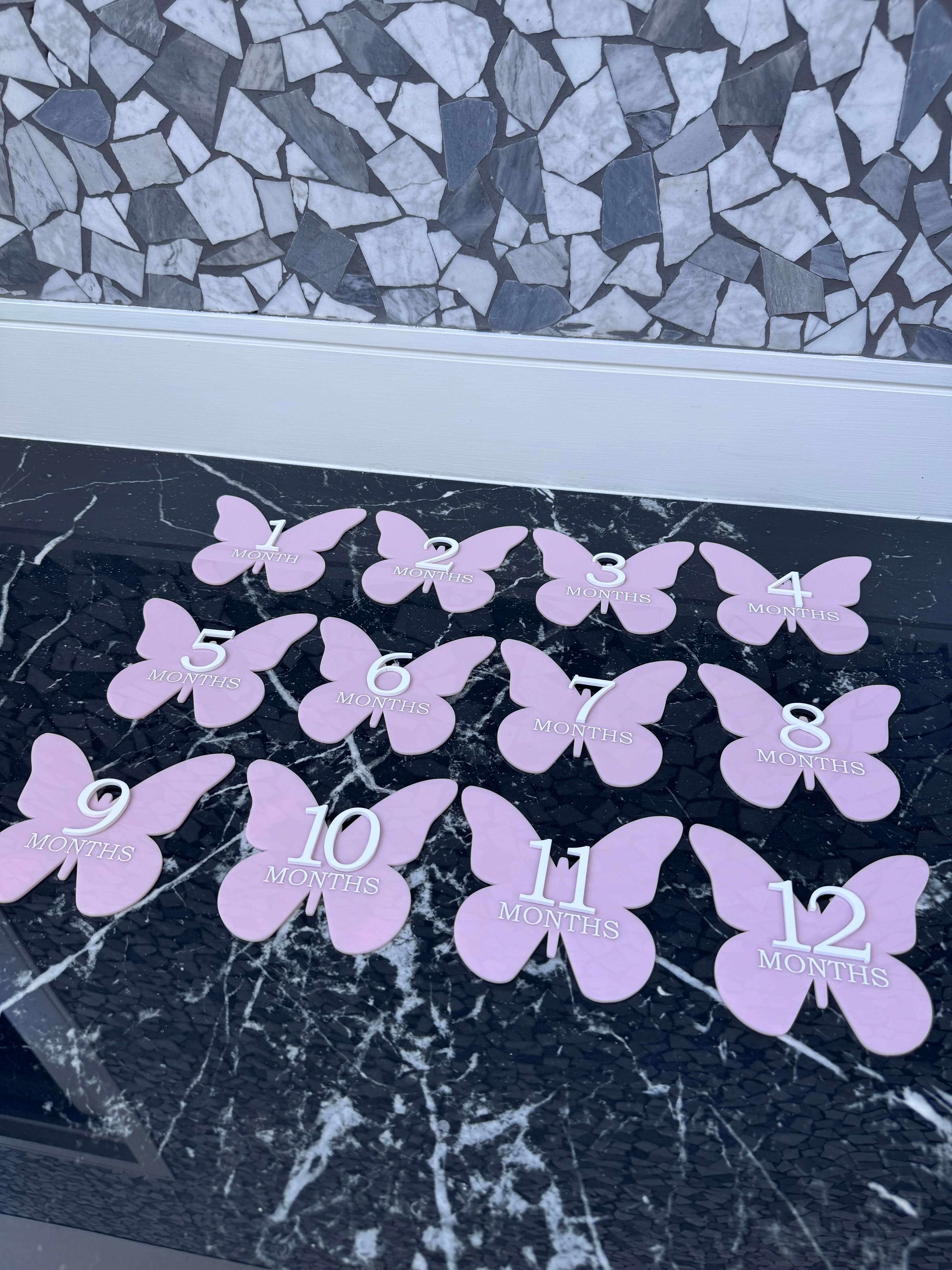 butterfly milestone plaques
