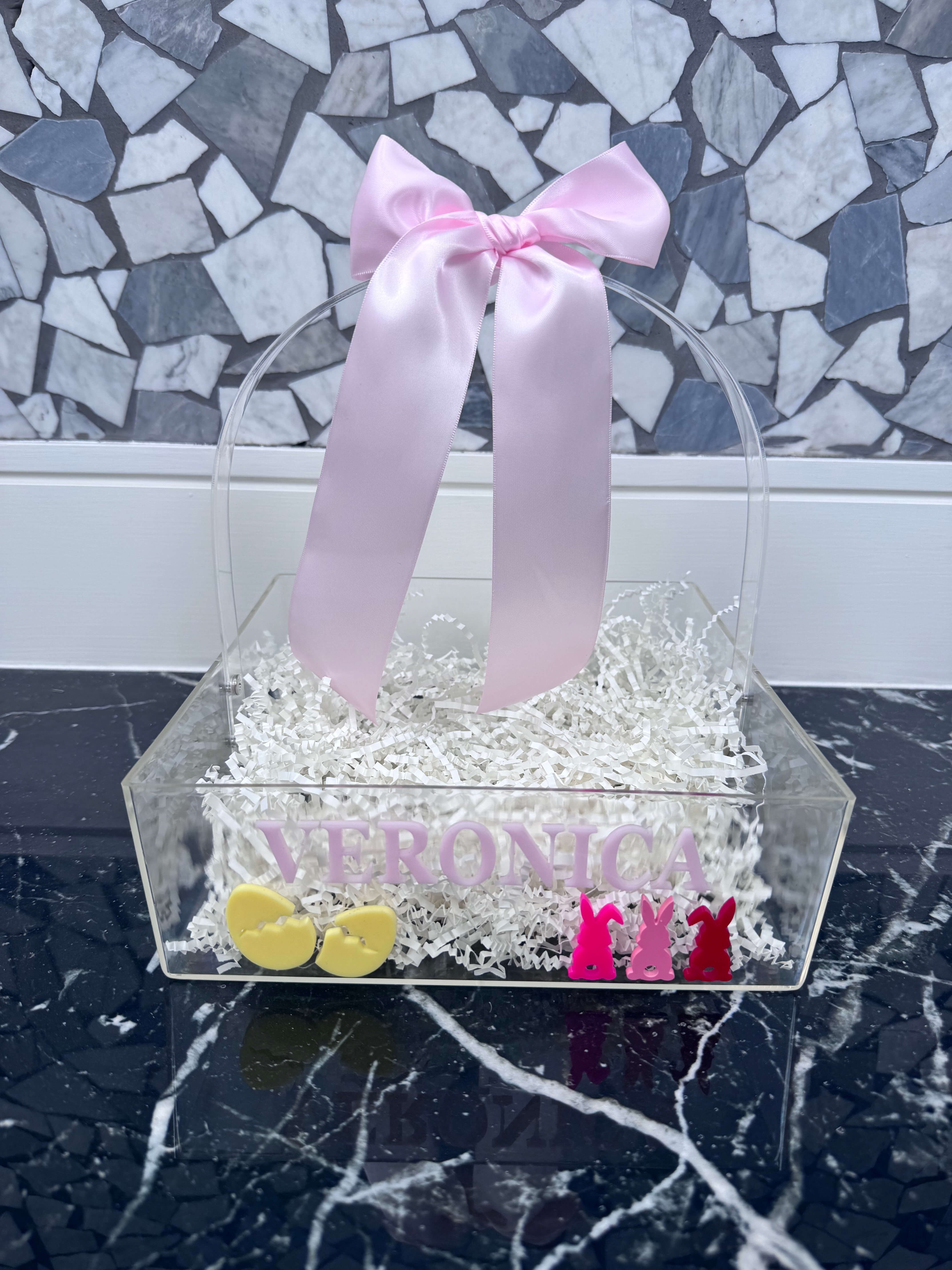 Acrylic Personalised Easter Basket