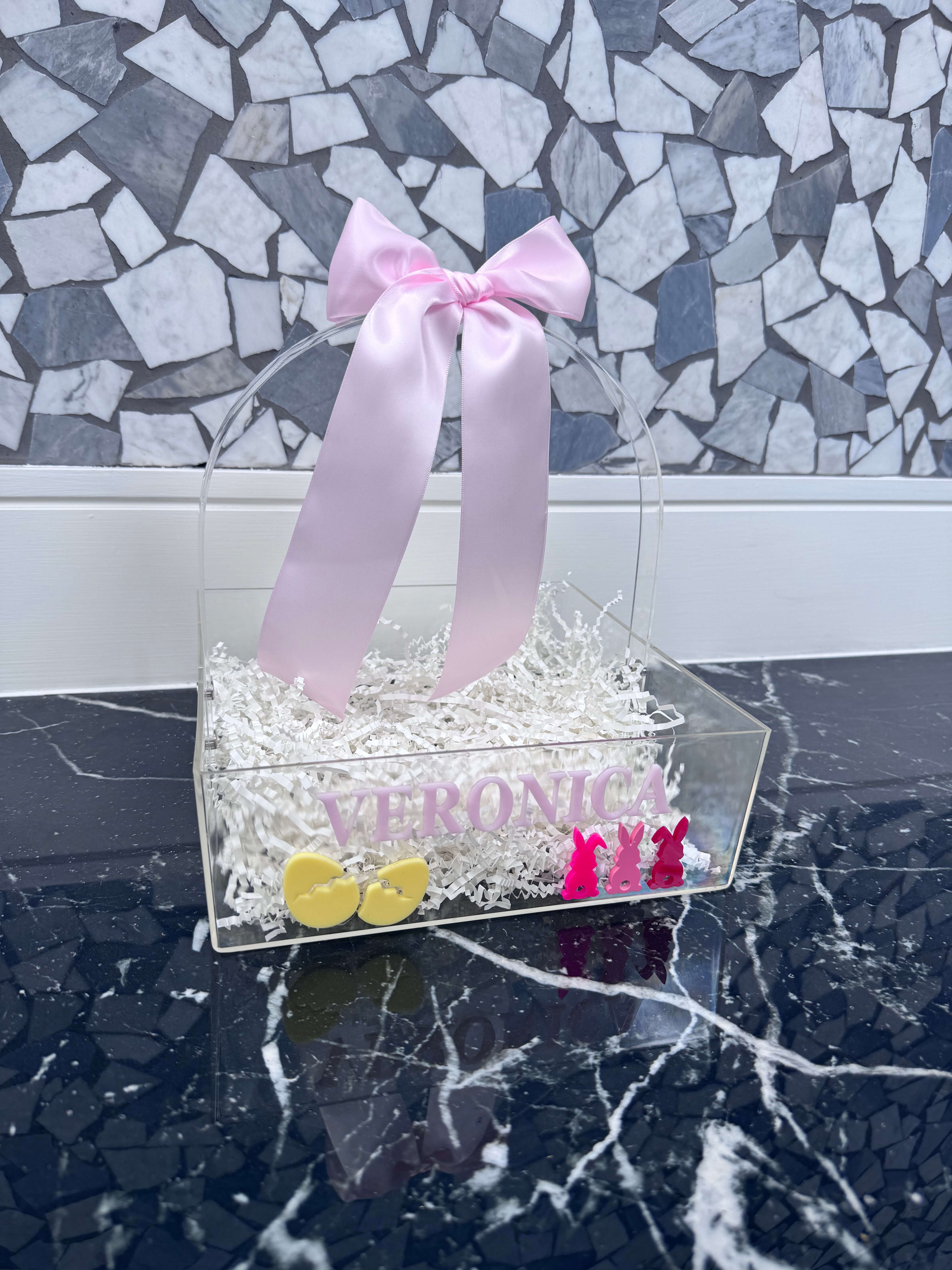 Acrylic Personalised Easter Basket