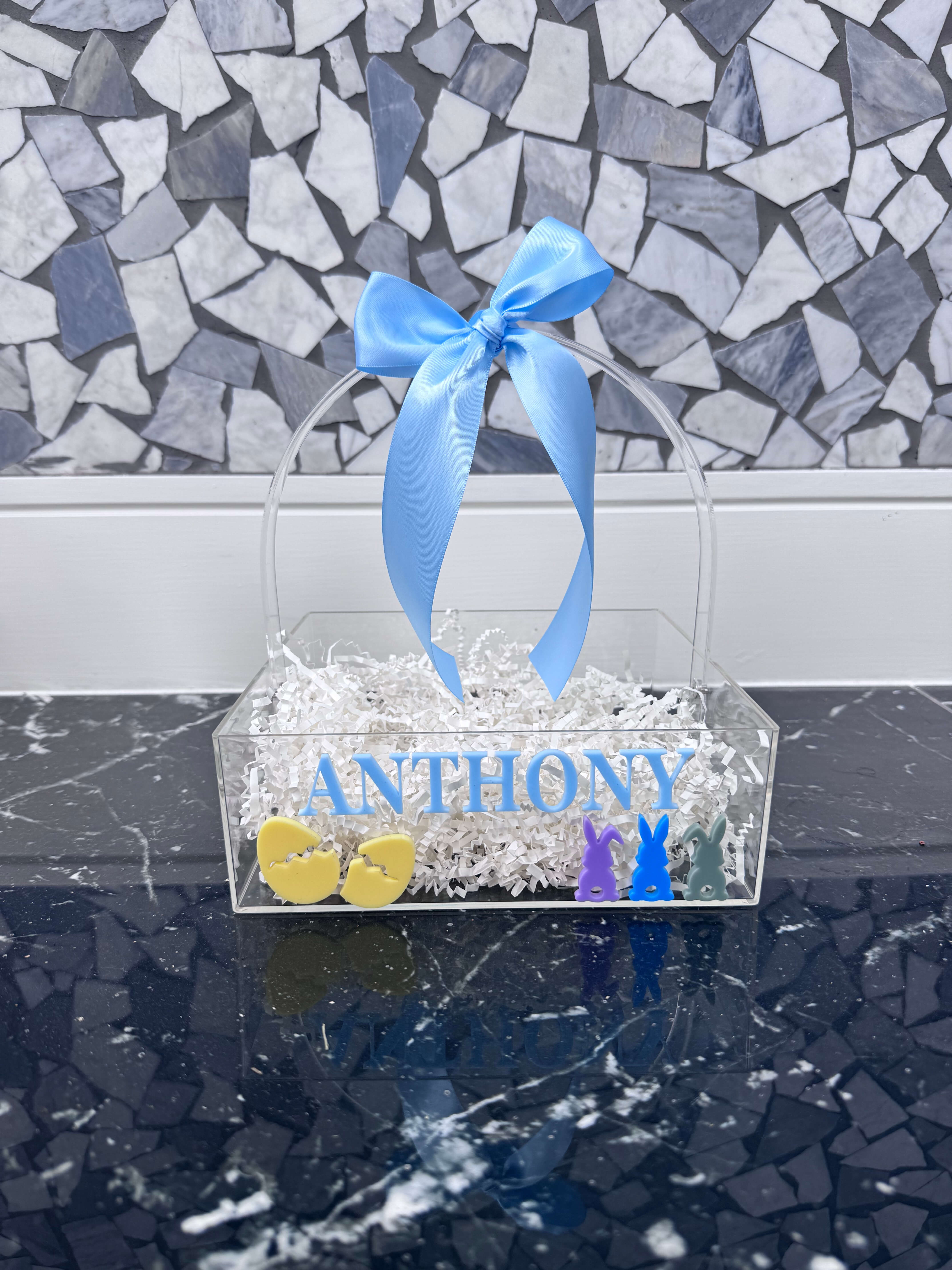 Acrylic Personalised Easter Basket