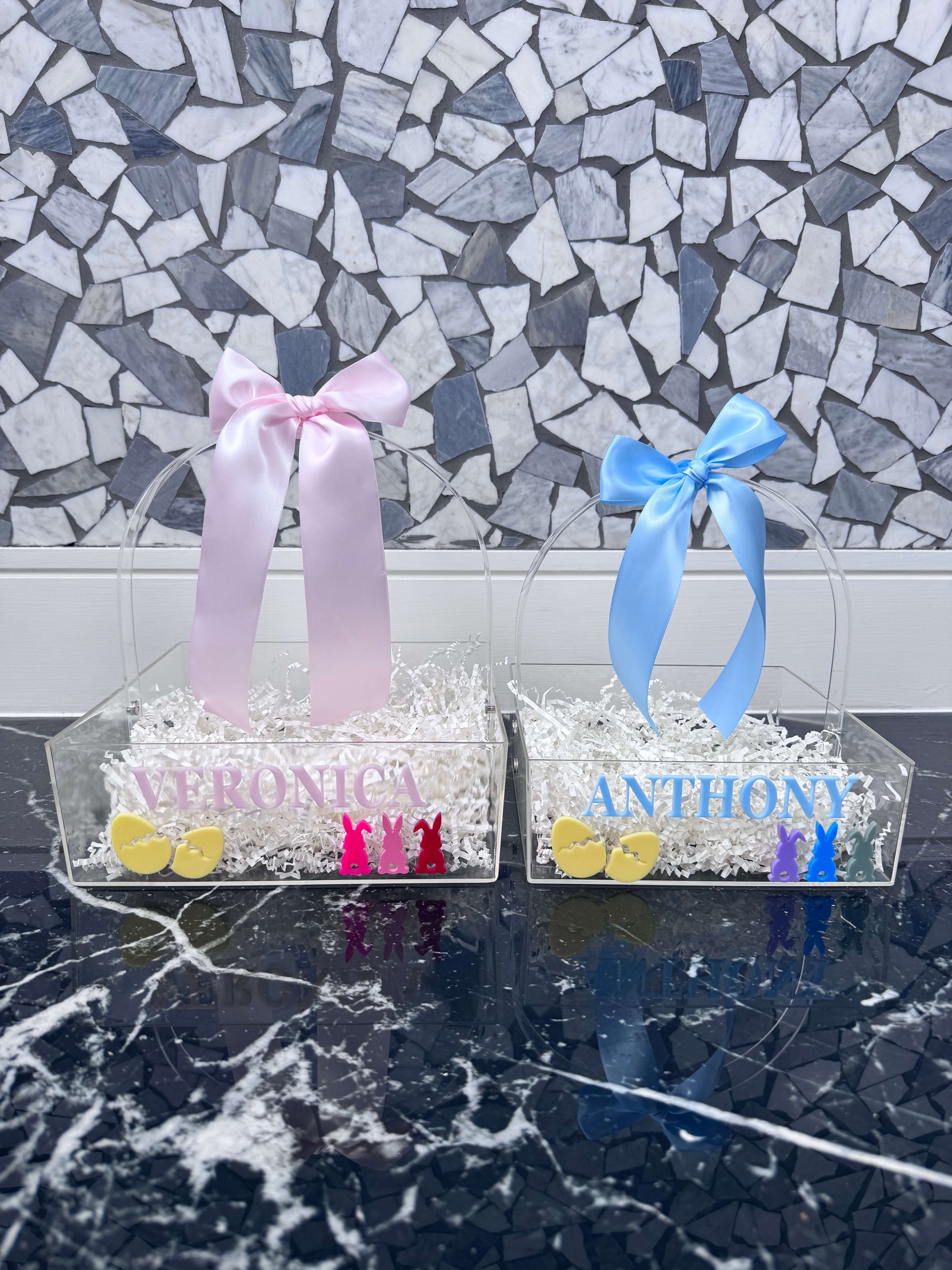 Acrylic Personalised Easter Basket