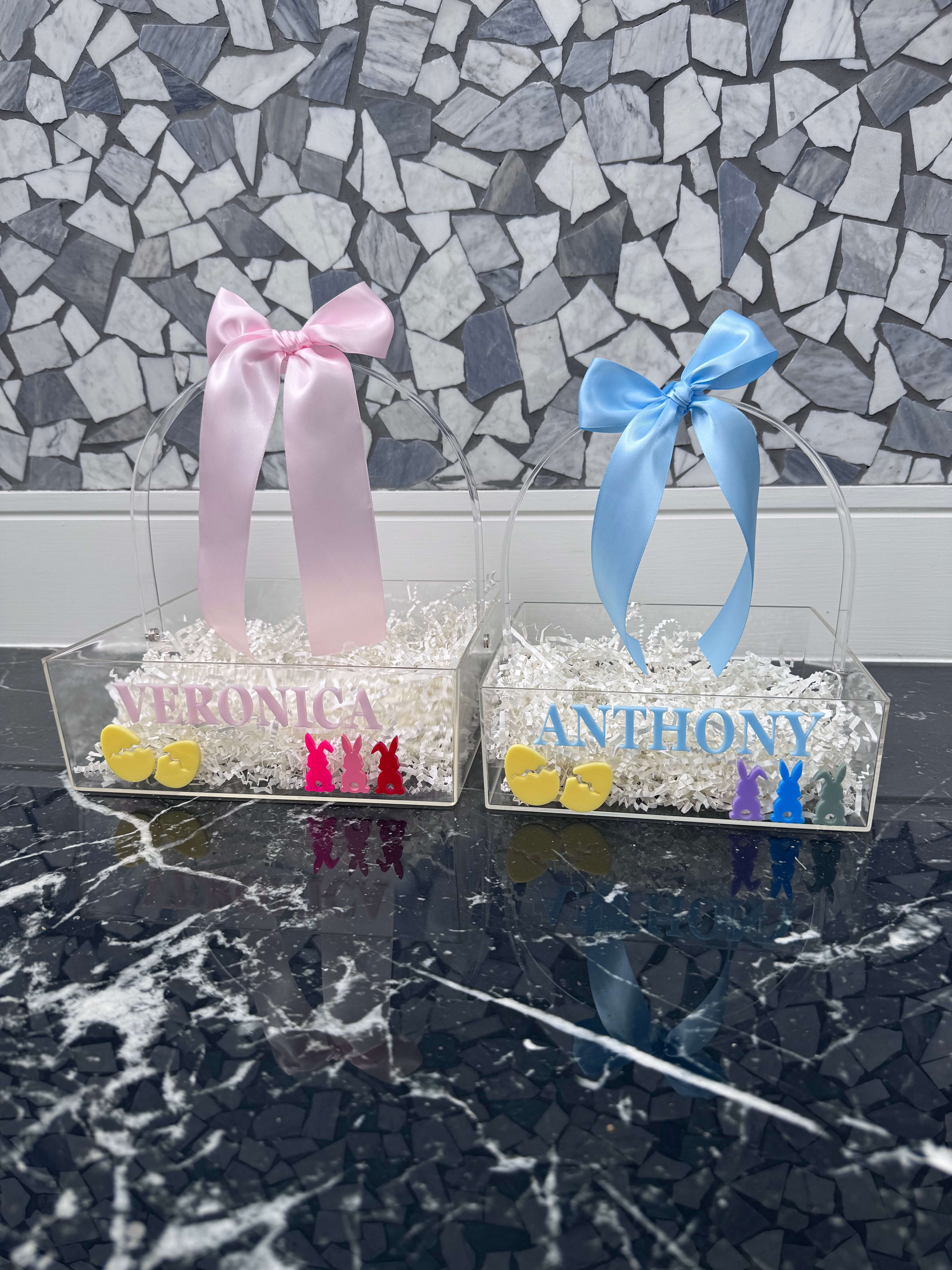 Acrylic Personalised Easter Basket