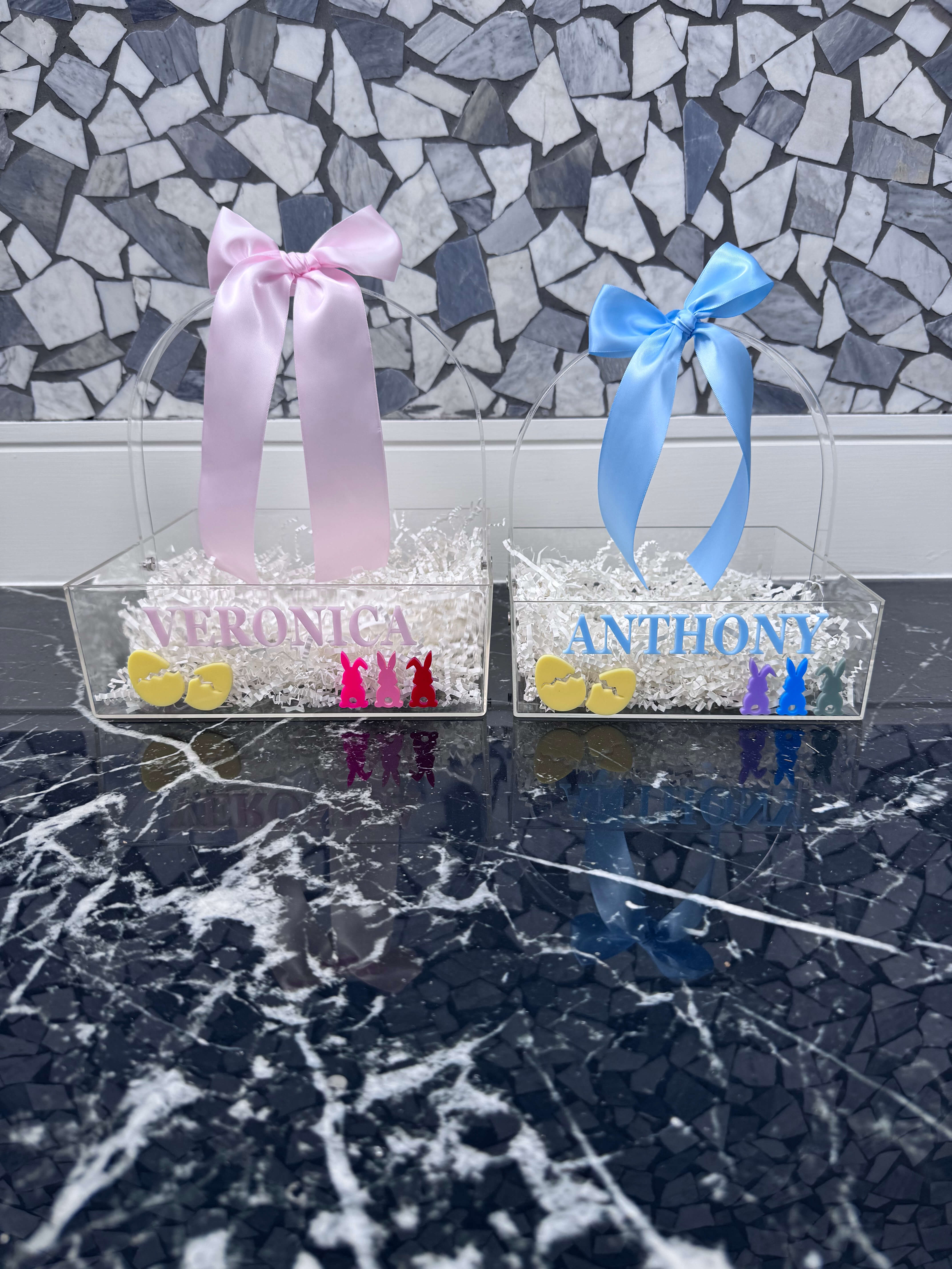 Acrylic Personalised Easter Basket